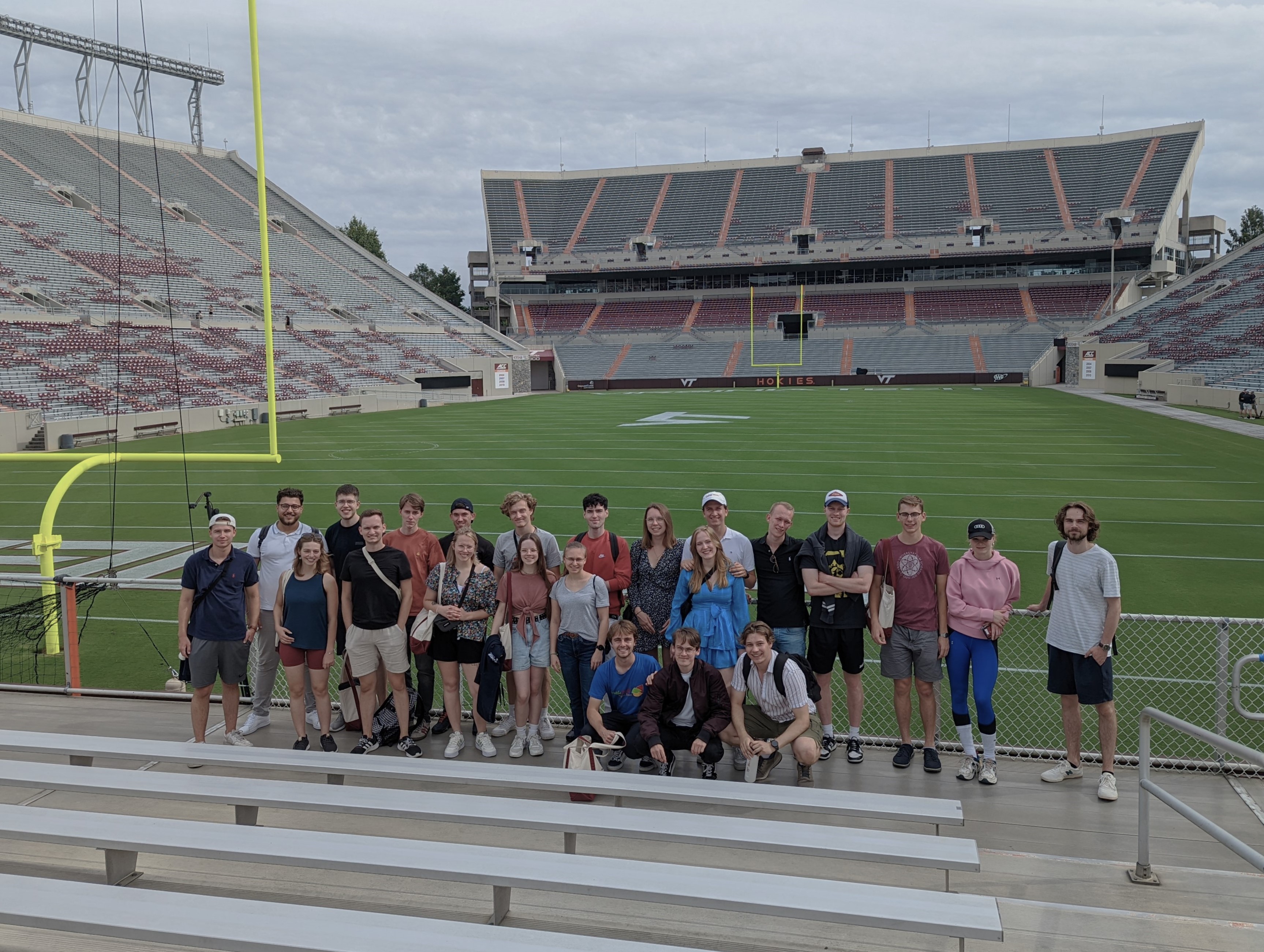 Group picture at the Lane Stadium