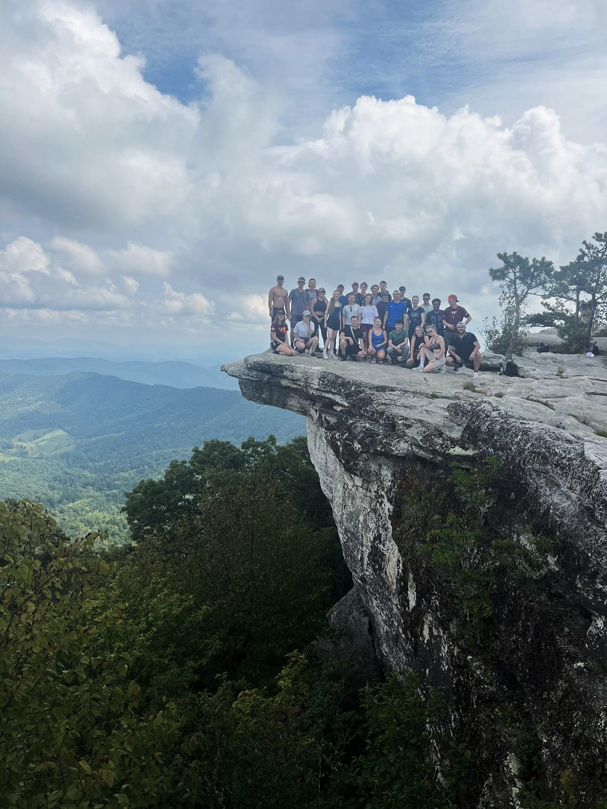 Group picture at McAfee&rsquo;s Knob.